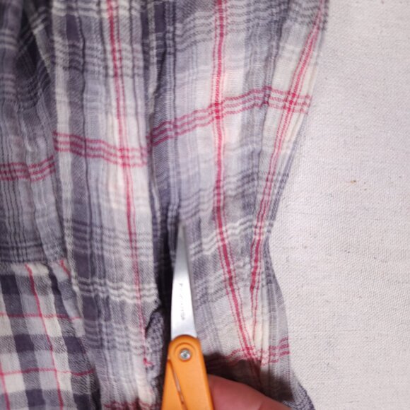 Sundance Beat Back Beauty Snap Shirt Womens XL Mixed Plaid Rayon Boho Western - Picture 8 of 16